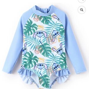 PatPat Disney Stitch girls one piece swimsuit NWT
